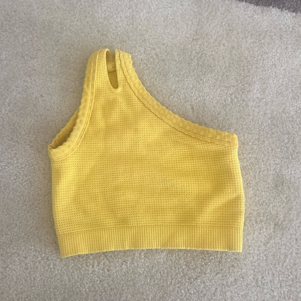 Urban Outfitters Yellow One-Shoulder Top